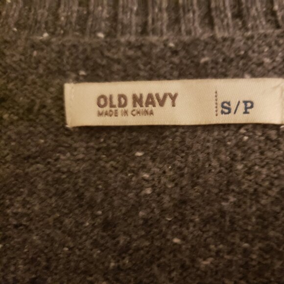 Old Navy Women's Heather Gray V-Neck Sweater Long Sleeve Cotton Blend Size Small - Picture 5 of 5